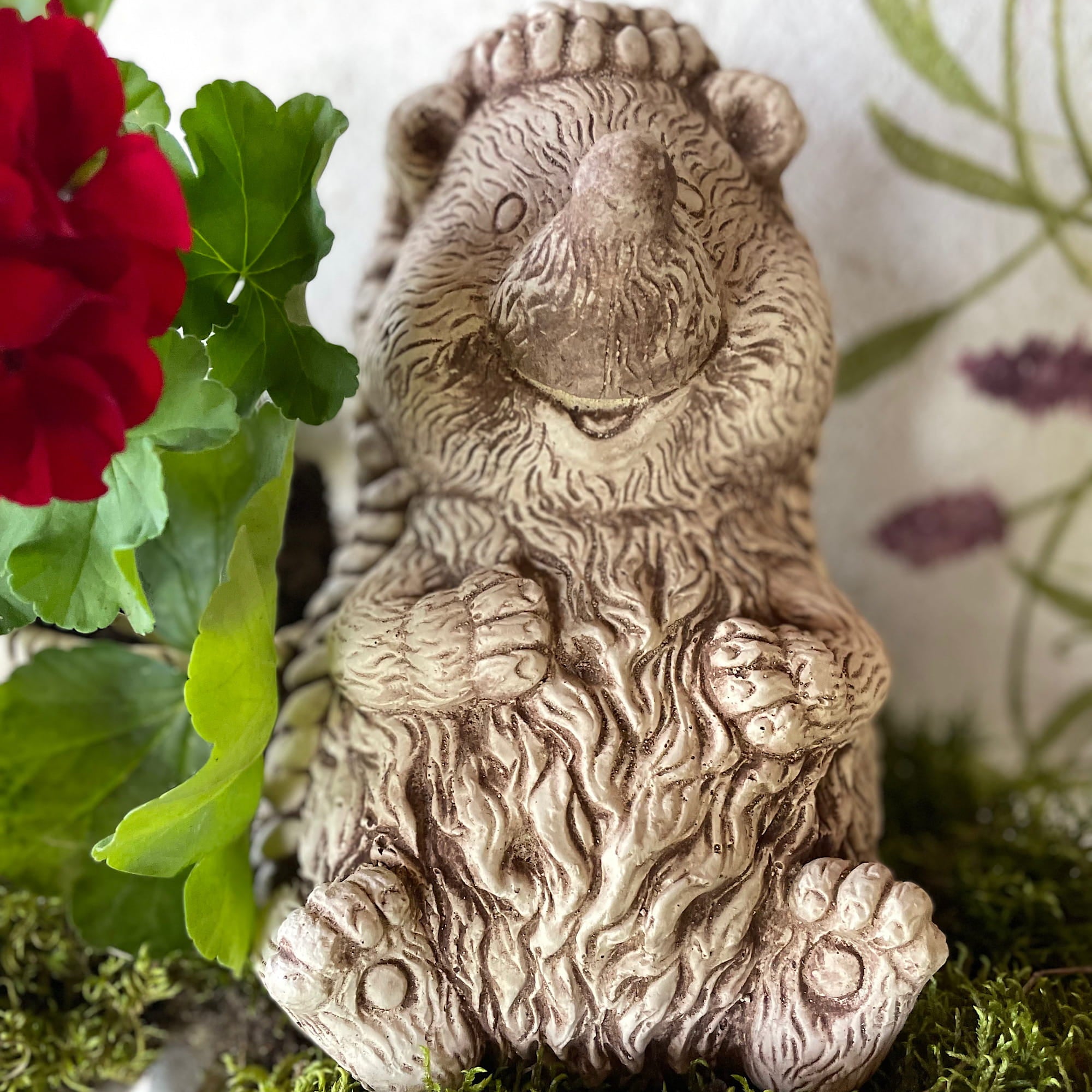 Hedgehog with Basket Planter