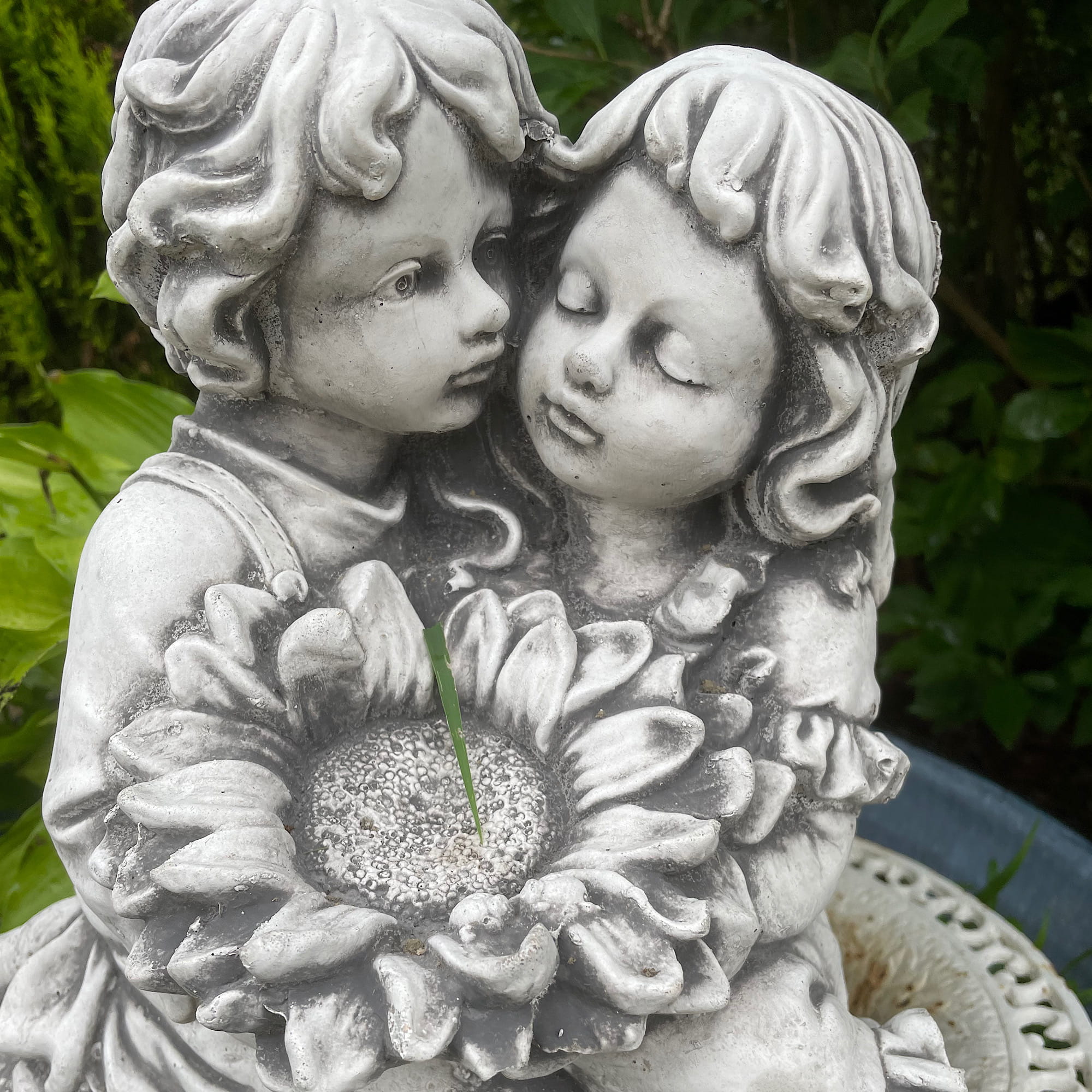 Loving Couple with Sunflower