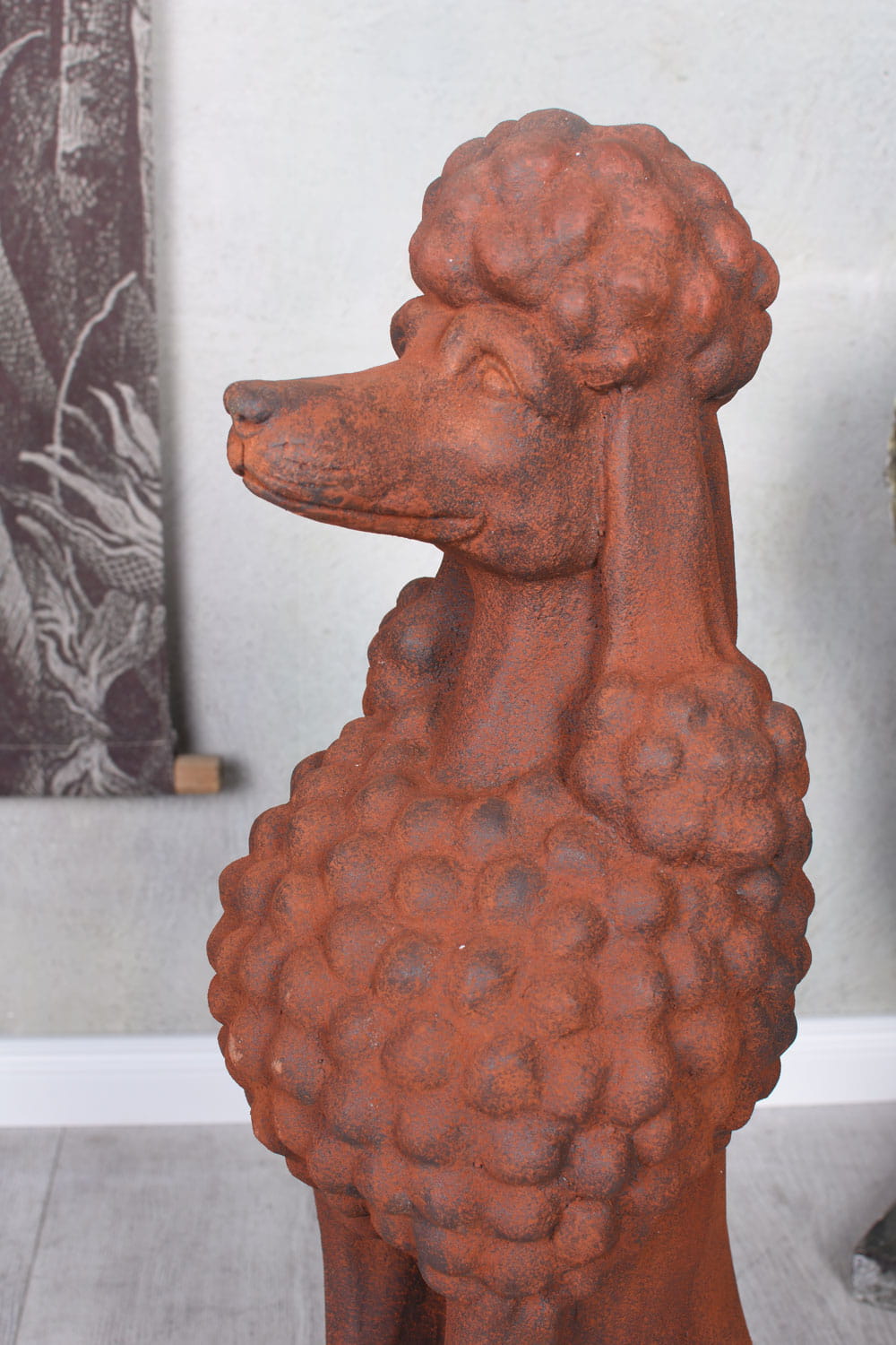 Royal Poodle in Rust Finish
